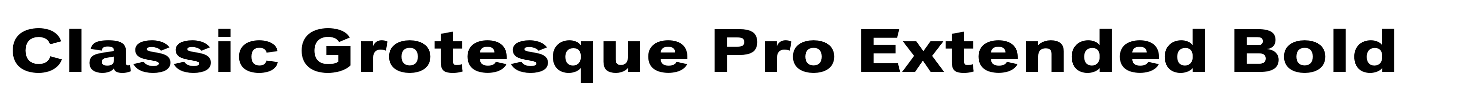 Classic Grotesque Pro Extended Bold
